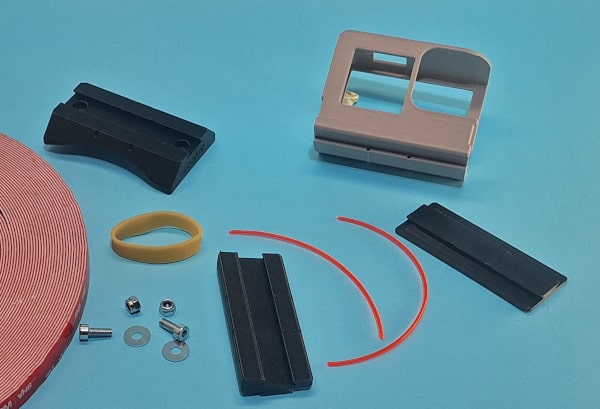 The components of a camera mount